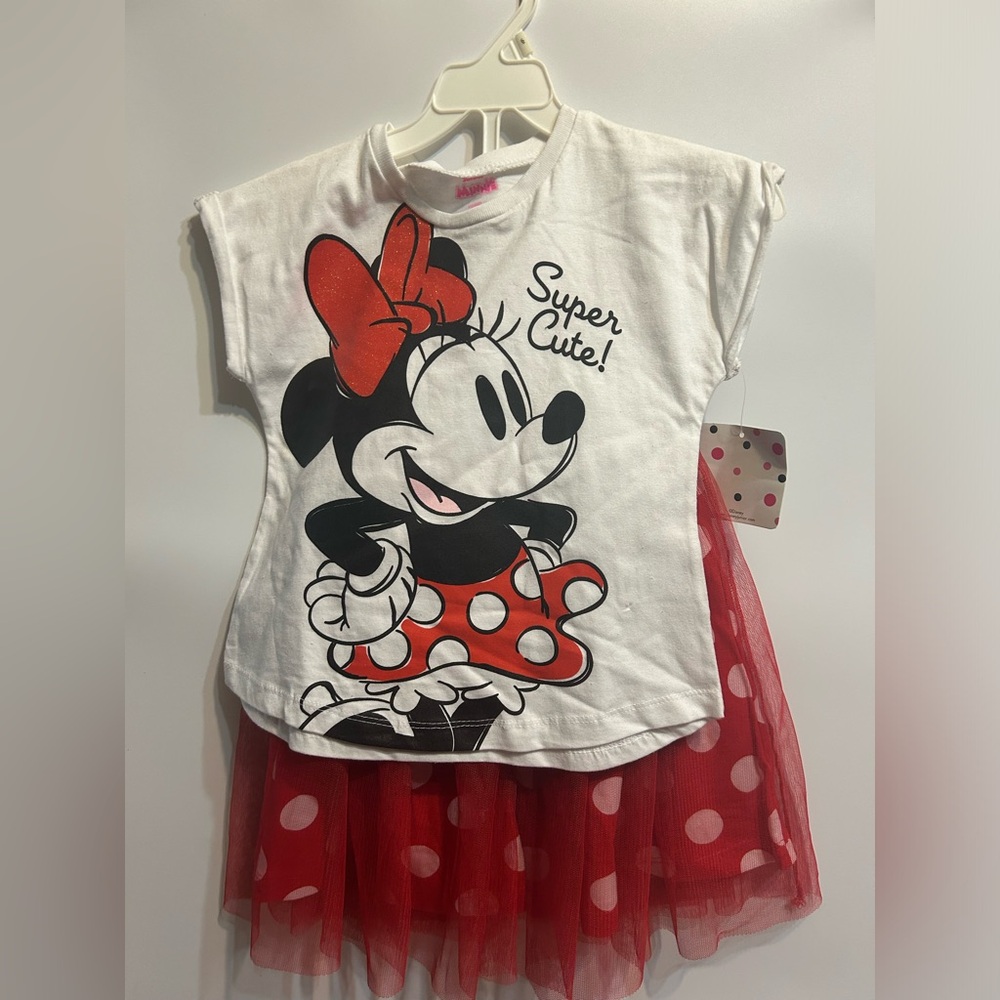 Minnie 2pieces set skirt and top .